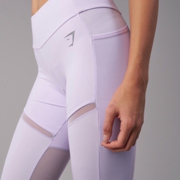 Gymshark Simply mesh Leggings S Lilac - Picture 4 of 6